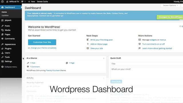 The Wordpress Dashboard - Quick Tutorial смотреть онлайн