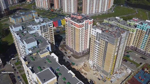 Аэросъемка ЖК «Видный берег» от 14 мая 2018 года смотреть онлайн