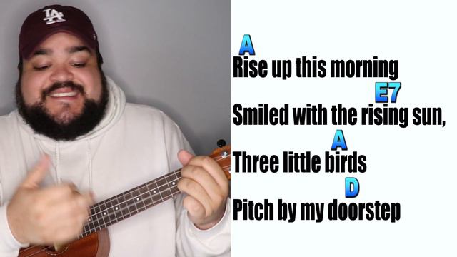 Three Little Birds - Bob Marley | Ukulele Cover & Play Along смотреть онлайн
