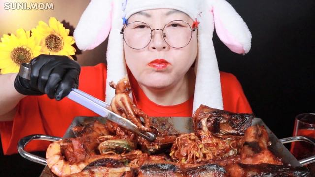ASMR MUKBANG 코다리 해물찜 먹방(오징어, 낙지, 전복, 새우, 문어)MOST POPULAR SEAFOOD BOIL シーフード đồ ăn biển อาหารทะเล 海 смотреть онлайн