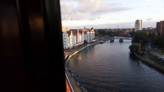 Кенигсберг-Калининград панорама с Маяка Рыбной деревни. Сентябрь 2016. смотреть онлайн