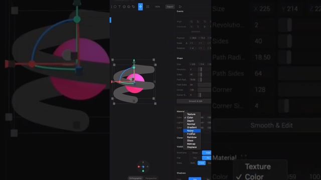 Анимированная 3D змейка в spline design #figma #вебдизайн #вебдизайнер #splinedesign смотреть онлайн