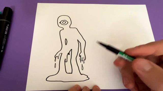 How to draw SEEK / Roblox Doors / easy painting and coloring смотреть онлайн