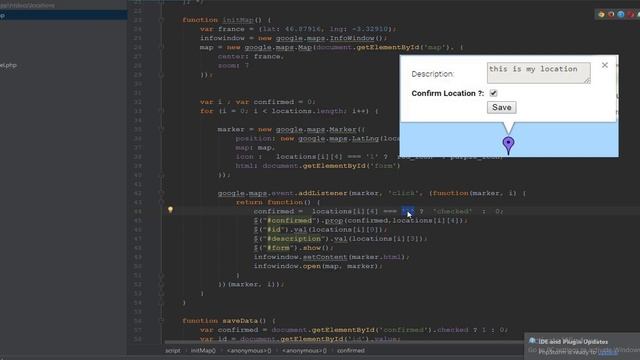 How to save locations (markers) on google maps using PHP MYSQL | Full Script смотреть онлайн