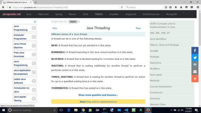 Different states of a Java thread.
| javapedia.net смотреть онлайн