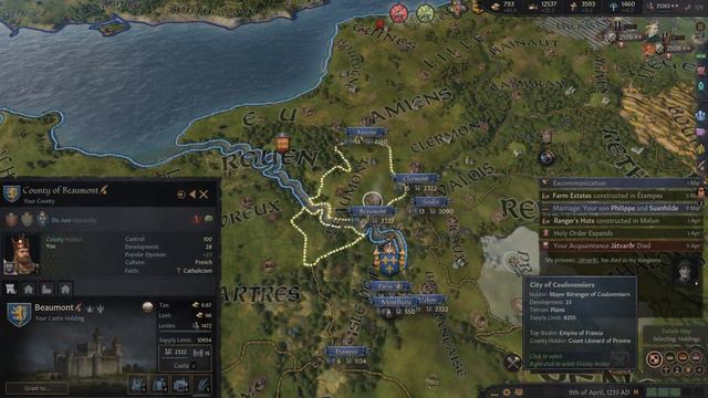 Let's Play Crusader Kings III Royal Court France - Part 30 смотреть онлайн