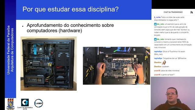 Aula 01 (live streaming - EC) - Apresentação da disciplina "Arquitetura de Computadores" - 2020.1 смотреть онлайн