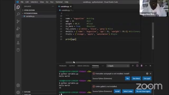 python, Introduction to Programming, Software Development, Python, Variables and Data types смотреть онлайн