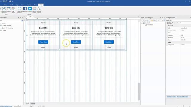 Why and when to use a Card container in WYSIWYG Web Builder 15 смотреть онлайн