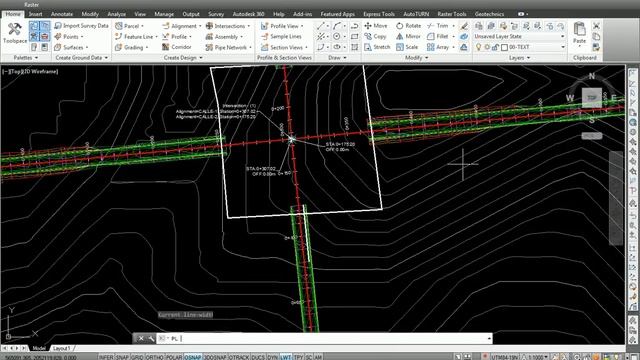 Tutoriales RG - AutoCAD Civil 3D 2014 - 54 - CREACIÓN DE INTERSECCIÓN MANUALMENTE - 02 смотреть онлайн