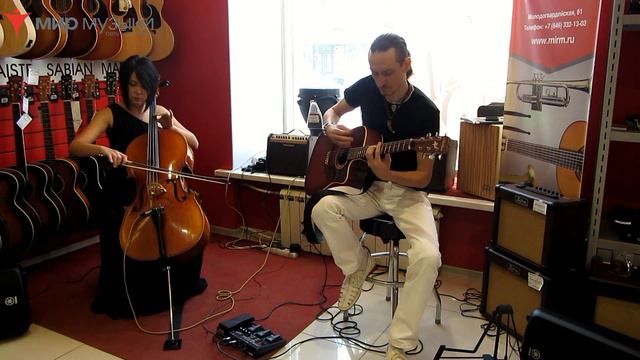 Vertigo duet: Vermilion, Pt.2 (Slipknot acoustic cover) live Music Shop смотреть онлайн