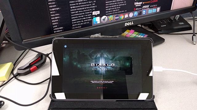 Diablo3 playing at Tablet by Remotr смотреть онлайн