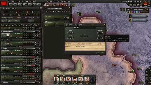 Hearts of Iron 4 USSR 7 A turn East смотреть онлайн