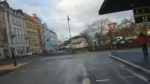 Карловы Вары глазами водителя автобуса. Маршрут №2 смотреть онлайн