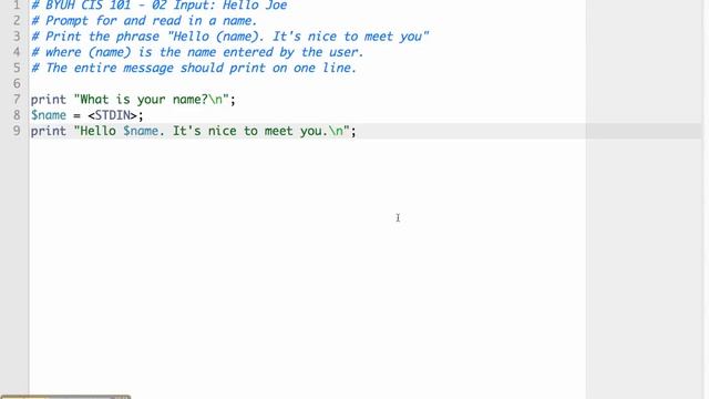 BYUH CIS 101 02 Input_ Hello Joe.mp4 смотреть онлайн