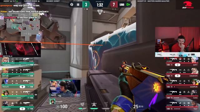 Tarik Reacts to LOUD vs Evil Geniuses | WINNER TO MADRID | VCT Americas 2024 KICKOFF смотреть онлайн
