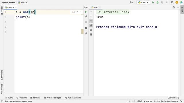Python Lesson - logical operators смотреть онлайн