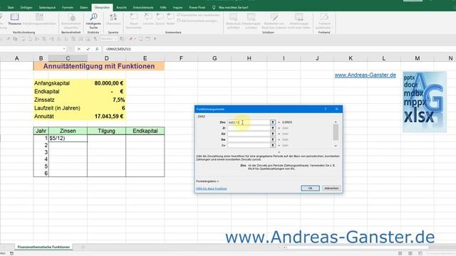 Kreditberechnung #01 Zinsen berechnen mit Funktion ZinsZ | Excel Tipp 13342 | Excel Tutorial deutsc смотреть онлайн