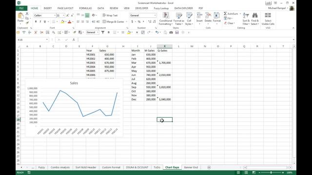 Dealing With Hidden & Empty Cells In #Excel Charts смотреть онлайн