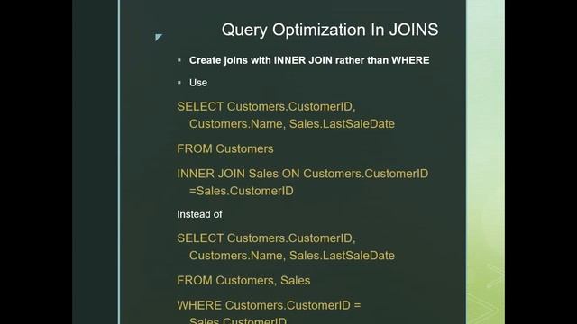 Query optimization techniques in SQL | SQL Performance Tips for Fast query retrieval смотреть онлайн