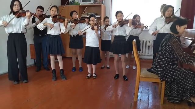 Е.Дога "Вальс" - исп. ансамбль скрипачей ДШИ № 6 им. Ж.Шералиева смотреть онлайн