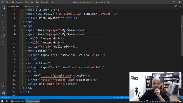 Learn JavaScript In Arabic 2021 - #086 - What Is DOM And Select Elements смотреть онлайн