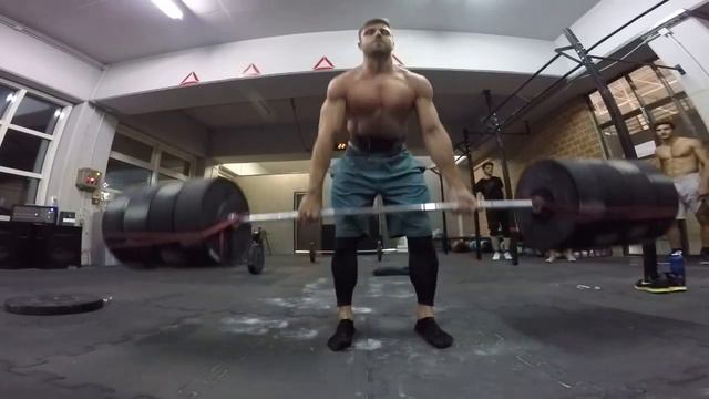 180kg/397lb X 12reps DL - Dimitris Vlachos OAKA BOX смотреть онлайн