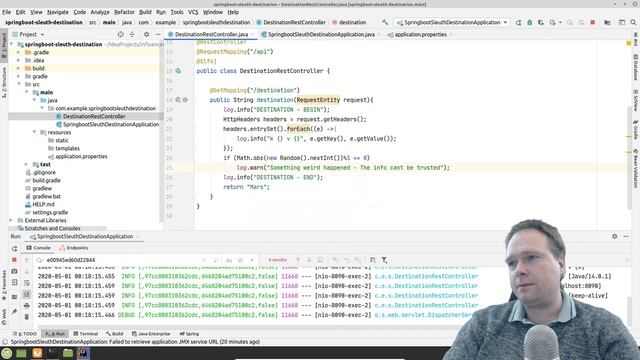 Spring Boot Tracing Sleuth Between multiple applications смотреть онлайн