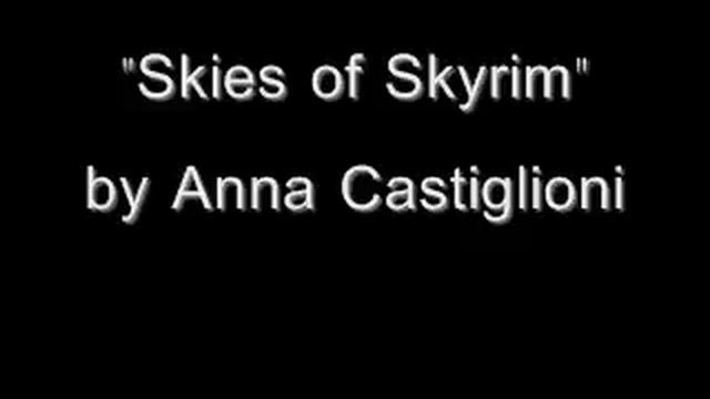 "The Skies of Skyrim" Skyrim Elder Scrolls V Inspired Songs by Anna Castiglioni смотреть онлайн