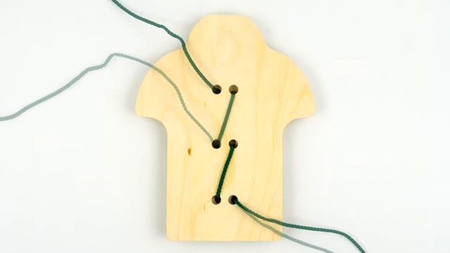 Шнуровка Рубашка с пуговицами Алатойс (Alatoys) - развивающие деревянные игрушки смотреть онлайн