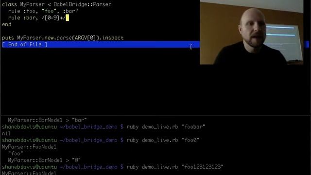 Parsing, Ruby and Babel-Bridge смотреть онлайн