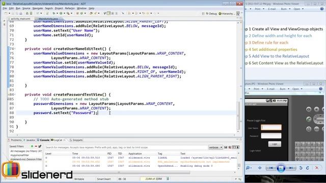 60 Relative Layout Using Java Building a Login Screen Part 3 Android UI Tutorial HD смотреть онлайн
