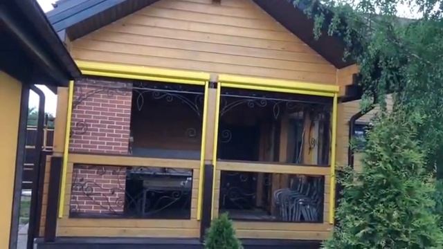 Вертикальные маркизы для беседки, веранды, террасы. смотреть онлайн