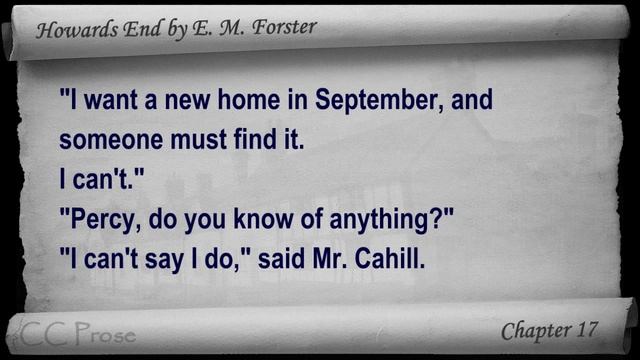 Chapter 17 - Howards End By E. M. Forster