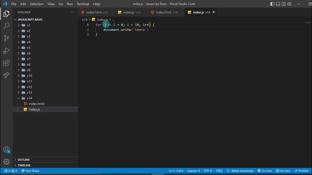 For Loop In JavaScript | Basic смотреть онлайн