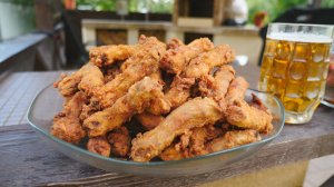 Острые куриные шеи к пиву в печи и в казане.