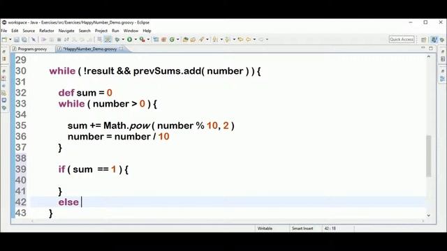 happy number in groovy смотреть онлайн