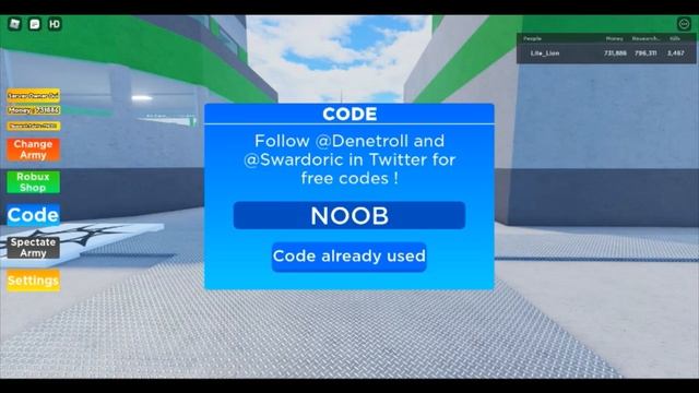 All Working Codes for Noob Army Tycoon! | Roblox | May 2021 смотреть онлайн