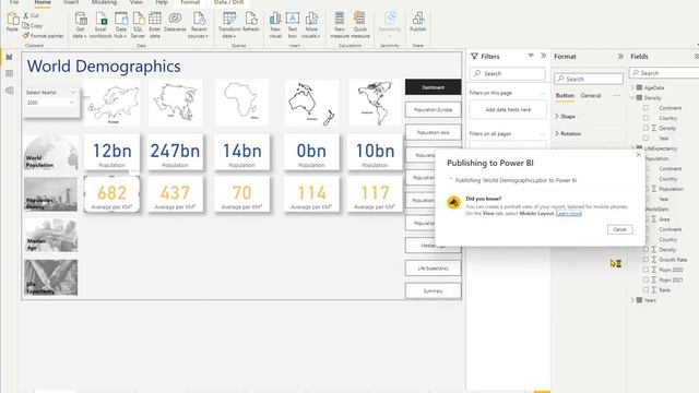 Video 22 - Microsoft Power BI Publish Report to Power BI Service смотреть онлайн