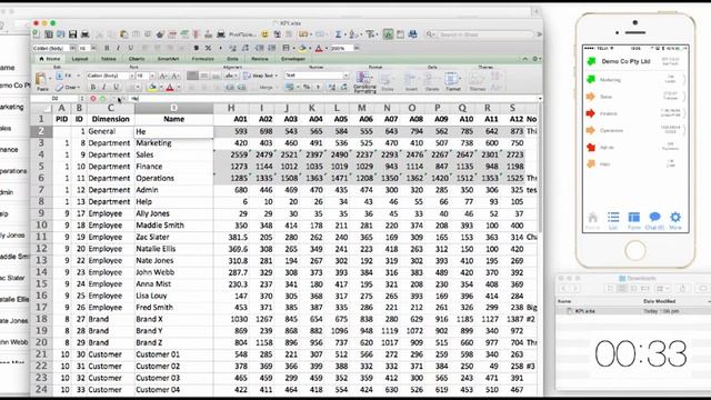 Excel To iPhone Dashboard App in less than a minute смотреть онлайн