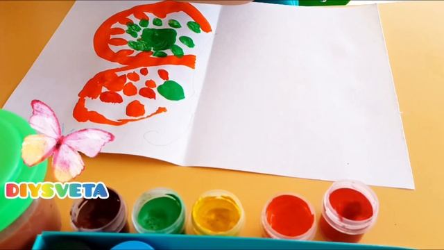 Рисуем бабочку в технике 