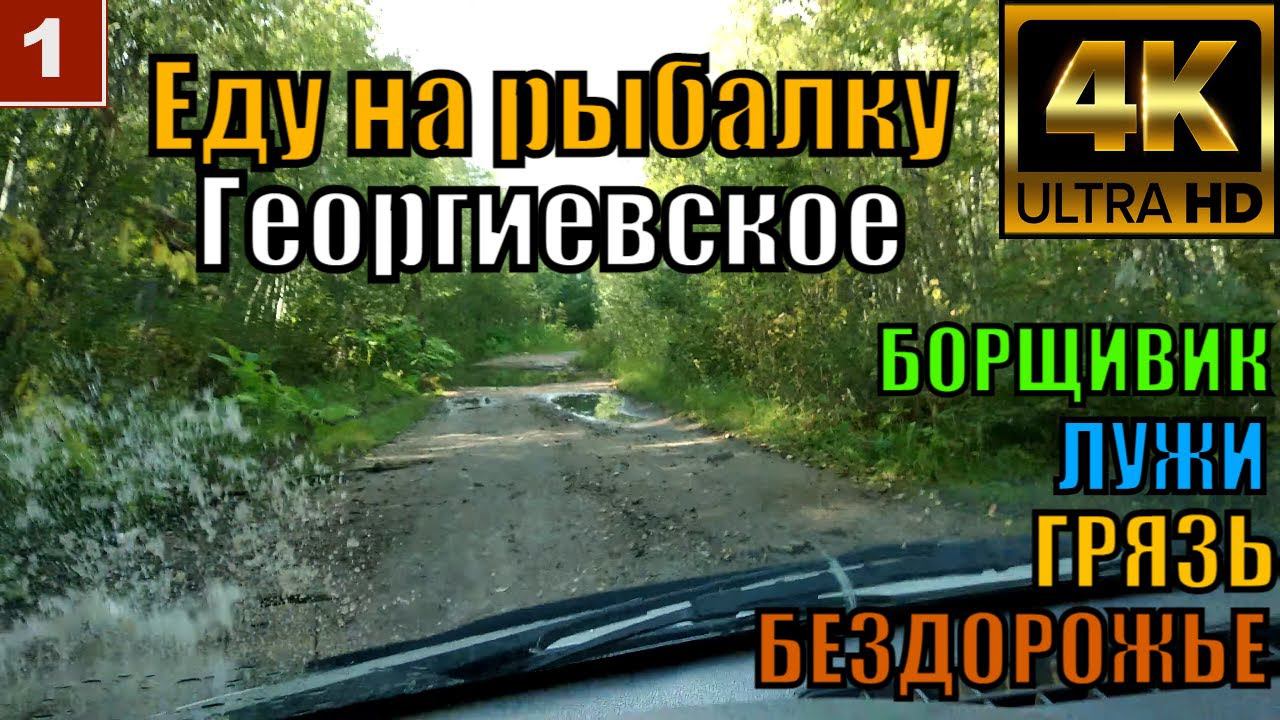 Еду на рыбалку БЕЗДОРОЖЬЕ ЛУЖИ ГРЯЗЬ БОРЩИВИК Георгиевское 4K смотреть онлайн