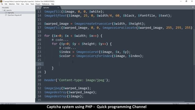 Simple captcha system in PHP + source code | real time image creation | Quick programming tutorial смотреть онлайн