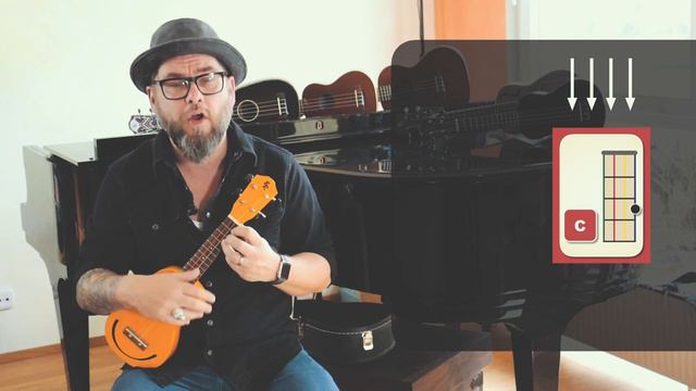Lerne "Drei Chinesen mit dem Kontrabass" mit drei Akkorden смотреть онлайн