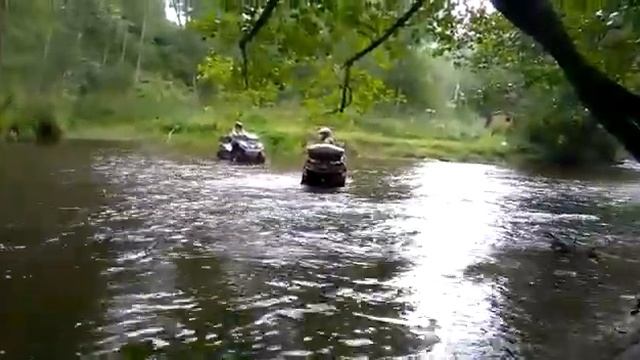 Преодоление брода на квадрах. Квадробратья. #мото#квадробратья#мотопрохват#квадроцикл смотреть онлайн