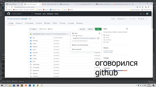 Git в целом и Git в Php Storm 12. SSH key для github и для gitlab смотреть онлайн