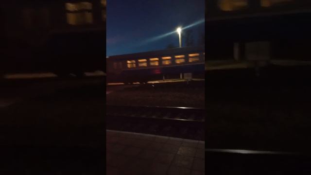 дизель в Витебске ночью ( ст. Лучёса)