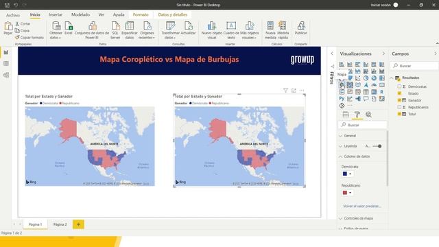 Mapa Coroplético vs Mapa de Burbujas смотреть онлайн