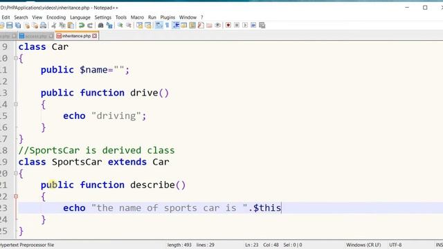 Inheritance in PHP Object Oriented (Code) смотреть онлайн