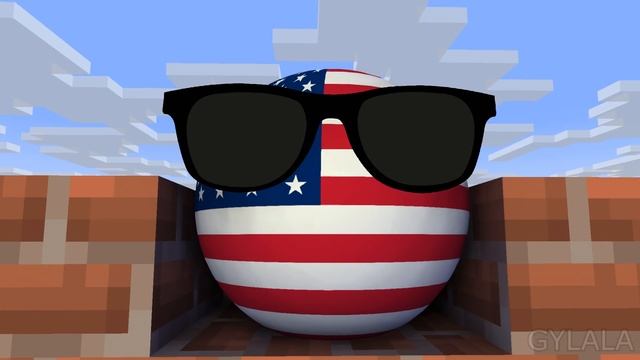 Russia and China - Building Wall [Countryballs Minecraft Animation] смотреть онлайн
